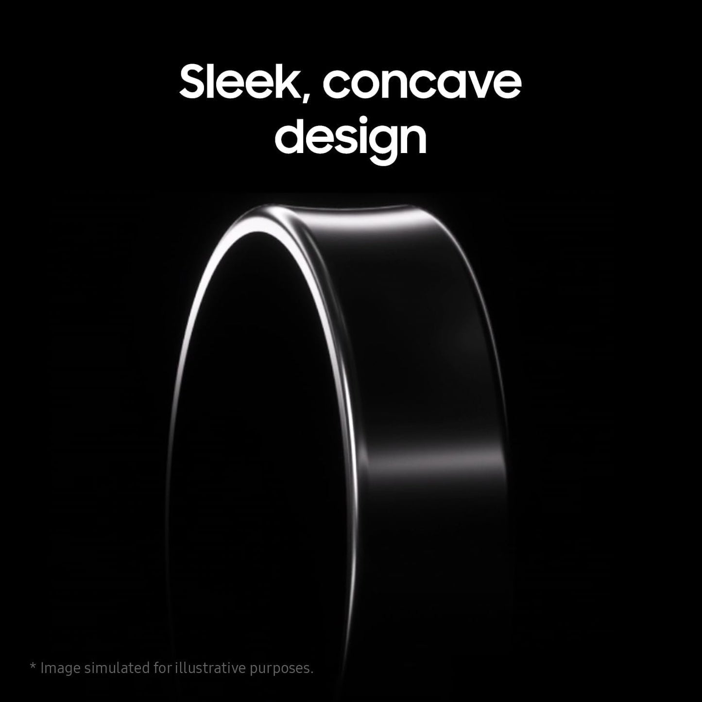 Samsung Galaxy Ring, Slim and Light Smart Ring with Durable Titanium Frame, AI-Powered Samsung Health, Sleep/Heart Rate/Stress Monitor, Water Resistant Up to 100m, Size 10, Titanium Black