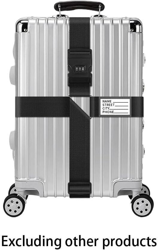 SUIOPPYUW Personalised Luggage Straps Security Lock Equipped With Password Locking Personalised Luggage Straps For Suitcases Nylon