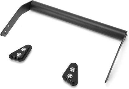 Motorcycle Brake Oil Tank + GPS Navigation Bracket, Phone Holder Modification Carbon Steel Fit for VERSYS650 KLE650 15-19