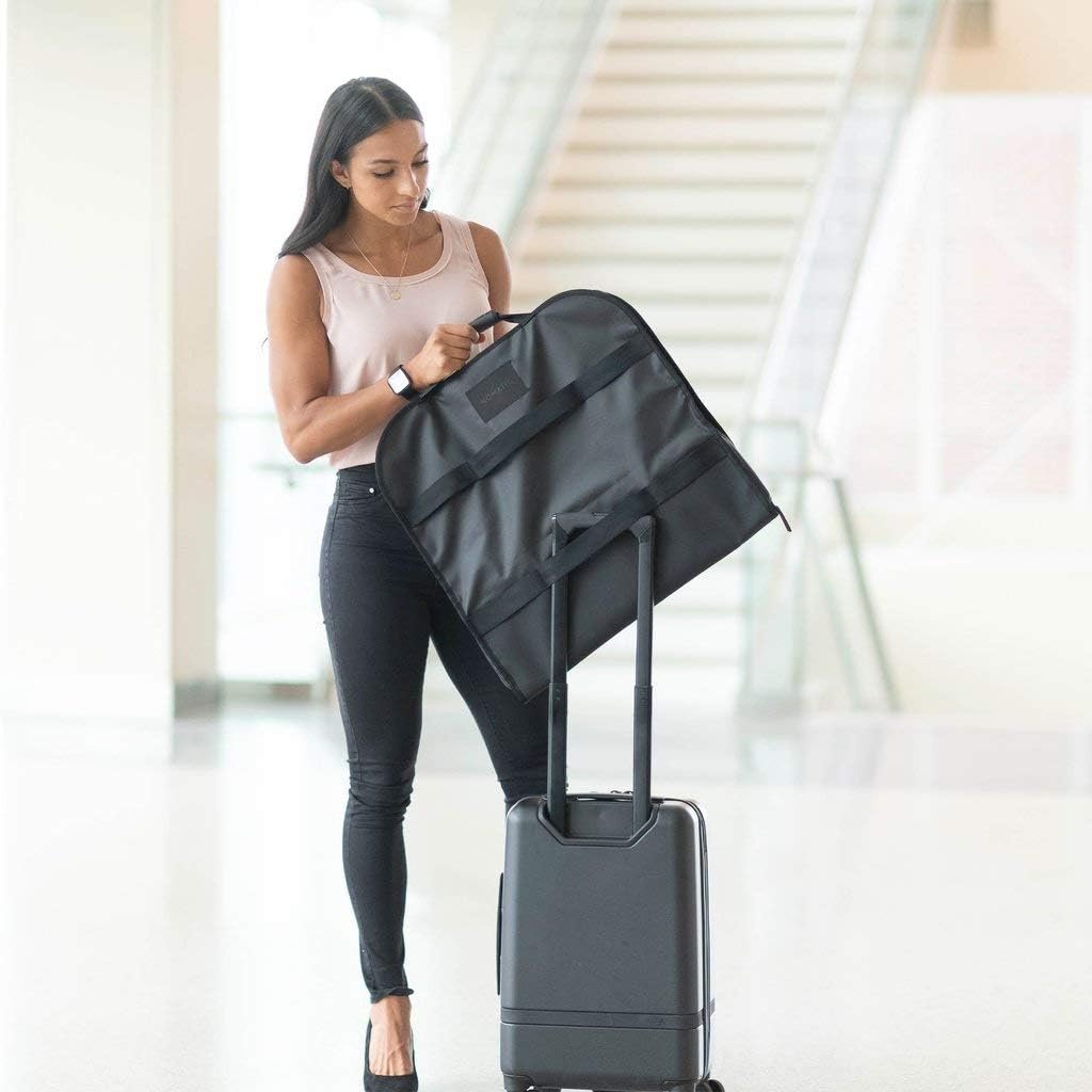 NOMATIC Garment Bag - Premium Black Nylon Garment Bag, Travel Hanging Luggage Garment Bag with Shoe Compartment, Holds Up To 3 Suits Plus Accessories, V2, Black, Travel