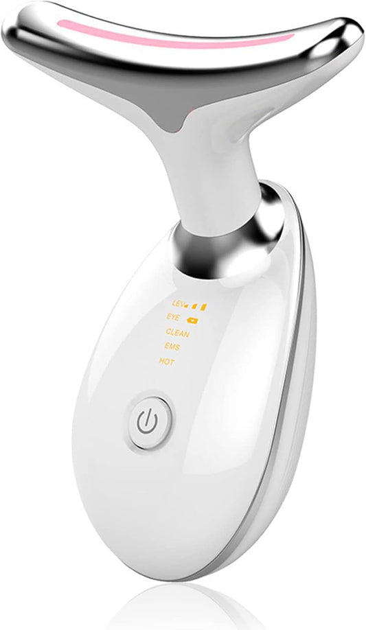 Firming Wrinkle Removal Device for Neck Face, Double Chin Reducer Vibration Massager, 3 in 1 Portable Face Massager for Skin Care,Improve,Firm,Tightening and Smooth