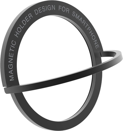 Magnetic Phone Ring Holder & Stand, Universal Grip for Phone Cases(Black)