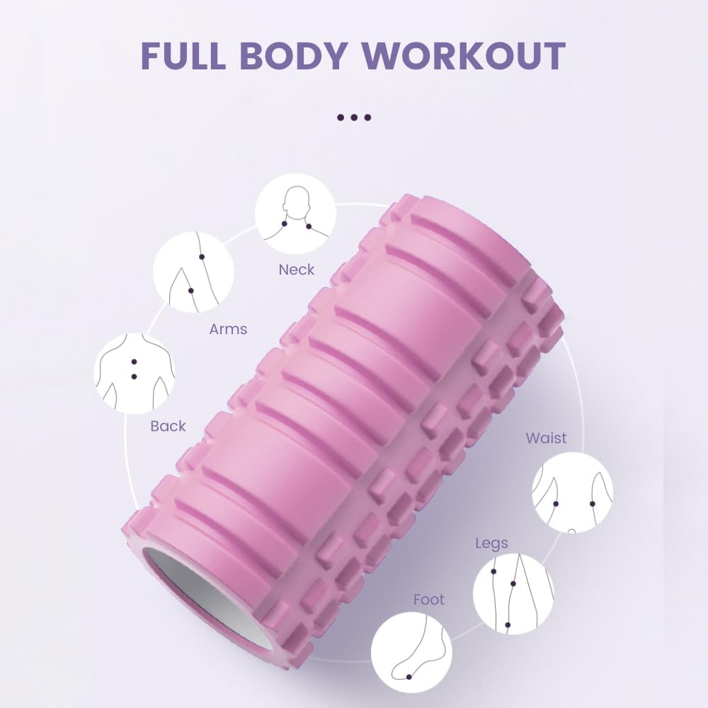 MAGIC SELECT Muscle Massage Roller. Fitness Foam Roller. Eva Foam Roller. Relieve Pain, Training Muscles, Massage of the Back, Legs. 33 x 14 cm