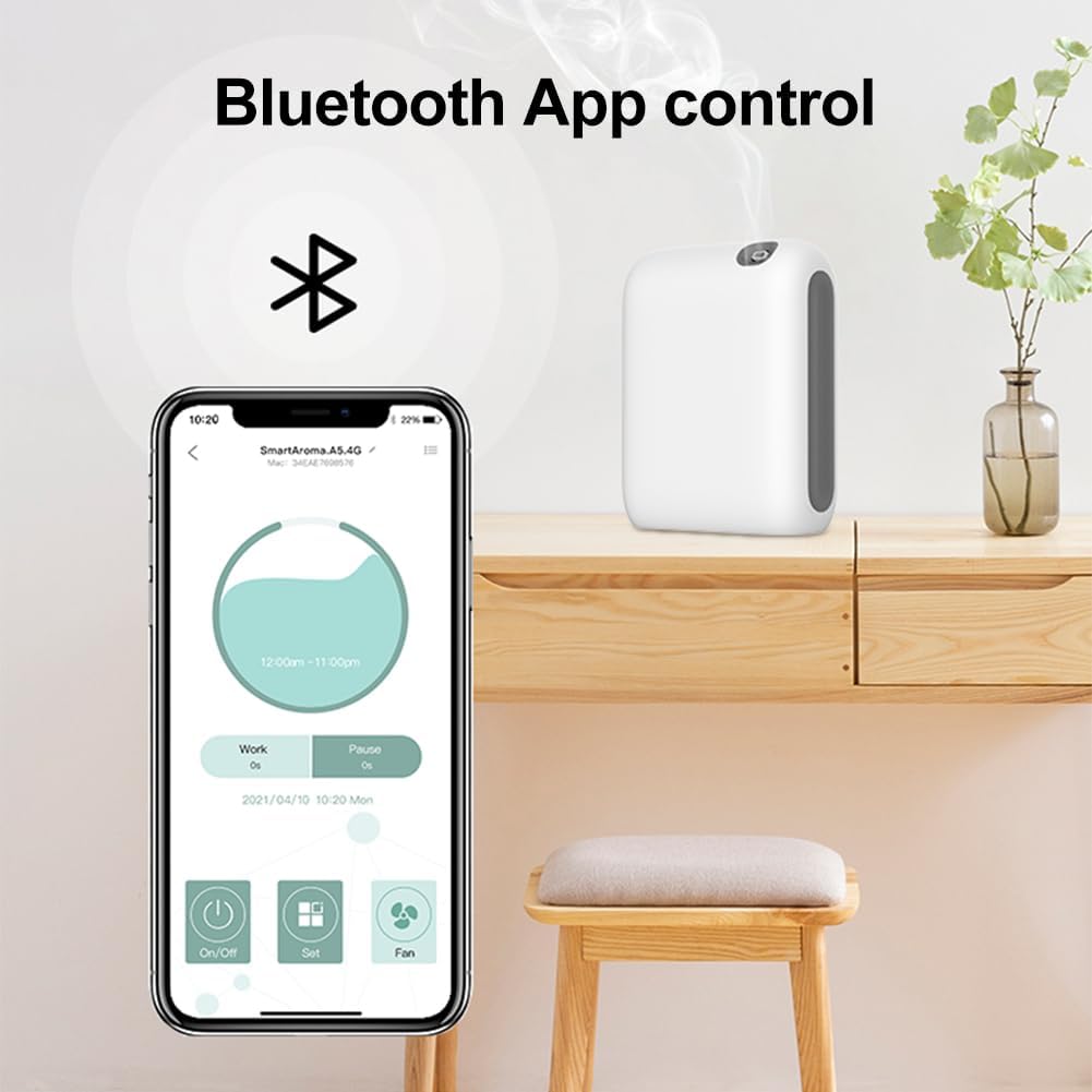 CHAOFLIGHT Smart Scent Air Machine,Air Diffuser with Cold-Air Tech 1500 Sq.Ft Coverage Waterless Essential Oil Diffuser HVAC Diffuser for Essential Oils for Home, Hotel, Office, Spa Room