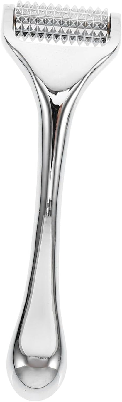 Baluue 1 Pc Beauty Wrinkle Remover Stretch Marks Massager Beuty Epilskin Derma Zinc Alloy Pin A for Skin Care Silver