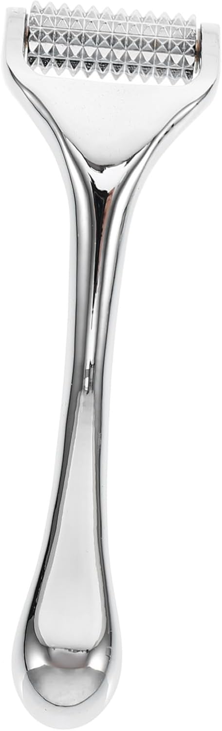 Baluue 1 Pc Beauty Wrinkle Remover Stretch Marks Massager Beuty Epilskin Derma Zinc Alloy Pin A for Skin Care Silver