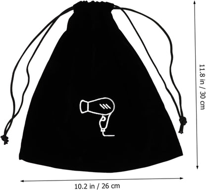 5 Pcs Hair Dryer Bag Drawstring Bag Portable Dryer Tool Bag Travel Flannel Hat