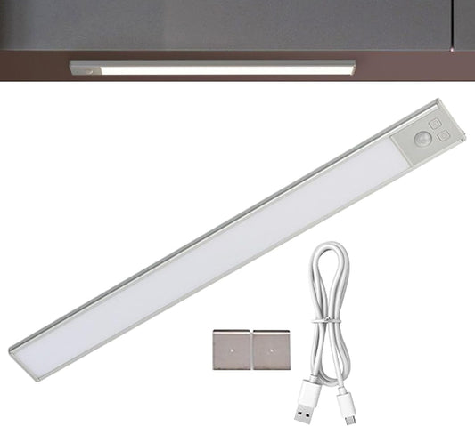 shjxi Under Cabinet Lights, LED Light Strip, Magnetic Mount Design, Adjustable 3 Color Temperature, Compact Size, Excellent for Bedroom, Wardrobe, Kitchen, Stair Night Lighting