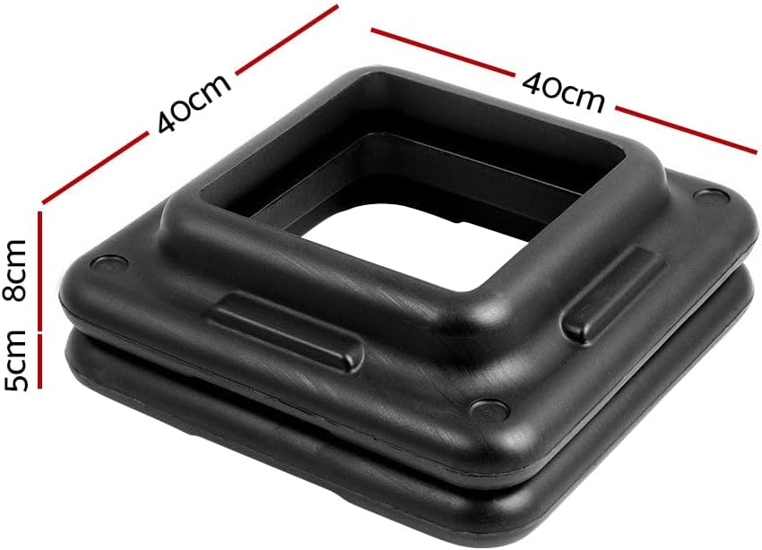 2X Aerobic Step Risers Everfit Add-on Riser Pair for Aerobic Step Platform 5CM Height Commercial-Grade Stack-up Home Gym Cardio Fitness Indoor Workout Exercise Accessory 40cm x 40cm Non-skidding Pad