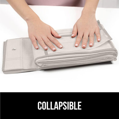 GORILLA GRIP Breathable Mesh Large 24 Pocket Shoe Organizer, Holds Up to 40 Pounds, Sturdy Hooks, Space Saving, Over Door, Storage Rack Hangs on Closets for Shoes, Sneakers or Home Accessories, Linen