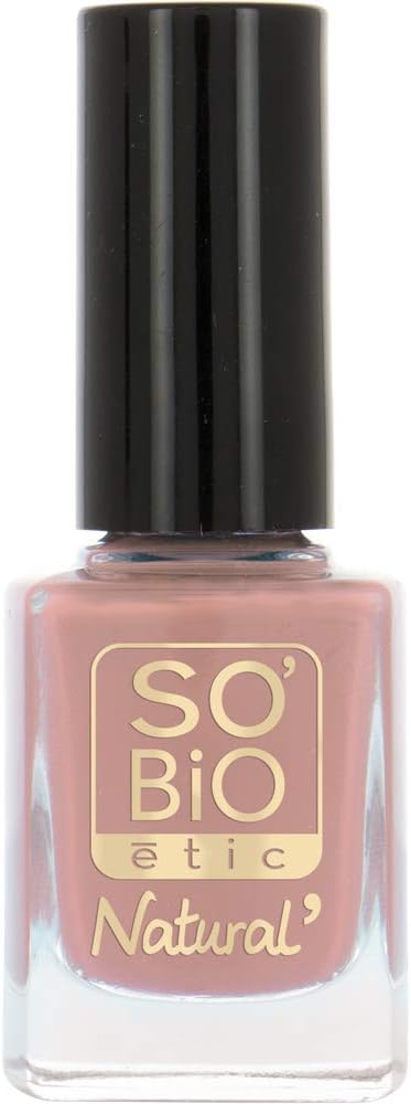SO'BiO étic 17 Peony Pink Colour and Care Organic Castor Oil Nail Polish 10ml