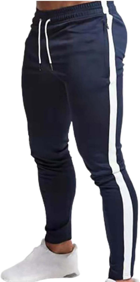 Sport da uomo All'aperto Alpinismo Pantaloni da Lavoro Pantaloni Sportivi da uomo Pantaloni Casual Uomo Tinta unita Versatile Corsa Allenamento Fitness Pantaloni Tech Pantaloni, Marina Militare, M