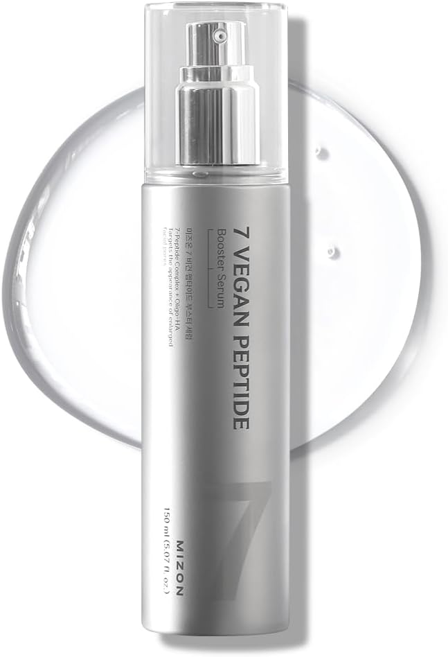 7 Vergan Tank Jars 150 ml Booster Serum with 7 Péptides 150 ml – Enhancer Serum, Instant Glass Skin Effect, Pore Refinement, Lasting Hydration, Korean Vegan Skincare