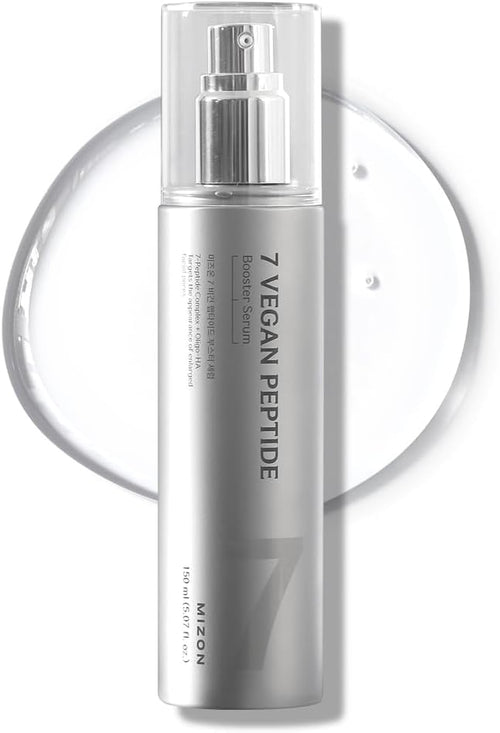 7 Vergan Tank Jars 150 ml Booster Serum with 7 Péptides 150 ml – Enhancer Serum, Instant Glass Skin Effect, Pore Refinement, Lasting Hydration, Korean Vegan Skincare
