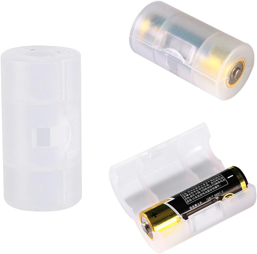 Socobeta 4 PZ Convertitore di Batteria 5 a 2 AA a C Convertitore di Batteria da AA a C
