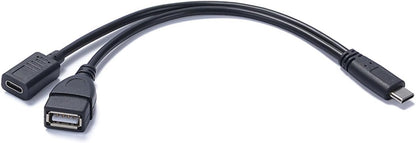 NSDSW USB C Adapter and Charging Cable for Live Streaming and 10W Charging On Tablets and Smartphones 20CM/7.87inch