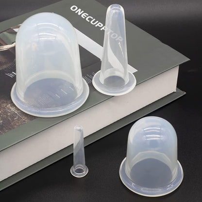 ONECUPPTOP Cupping Therapy Sets 8 Pcs Silicone Vacuum Suction Massage Anti Cellulite Cups Body and Face Massage Cupping Set