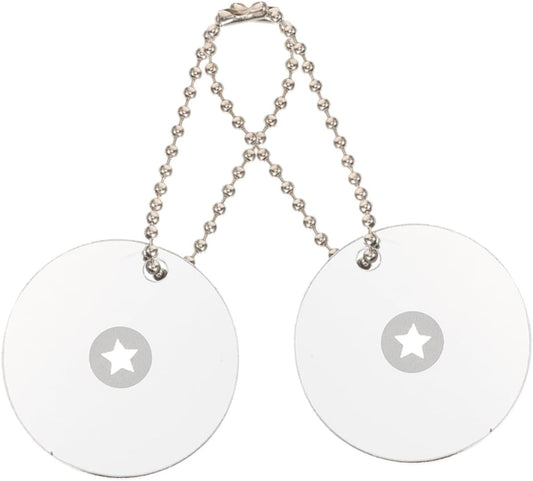 GOOHOCHY Outdoor Survival Gear 2pcs Compact Acrylic Signal Mirror Essential for Emergency Signaling