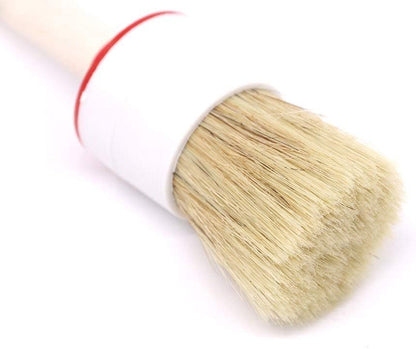 Swpeet 5 Pcs Premium Natural Boar Hair Brush Set Precision Automotive Detailing Brushes for Cleaning Wheels/Motor/Interior/Emblems/Interior/Exterior/Air