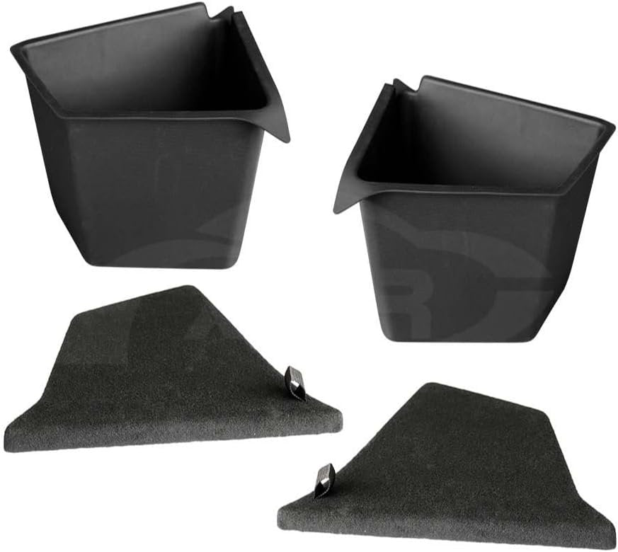 X-CAR Car Rear Trunk Storage Box Trunk Organizer Side Packets Tray Bins Compatible with Tesla Model Y 2022-2025