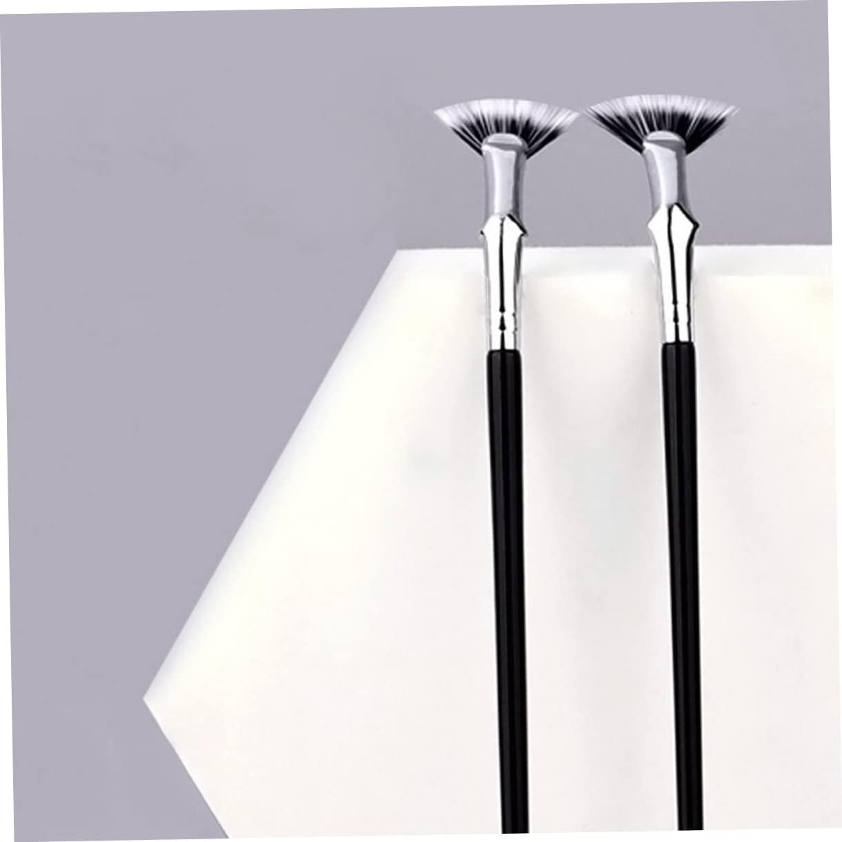 Happyyami 2Pezzi Spazzole Curve Per Sopracciglia e Inferiori Accessori Per Make Up Professionali Per Applicazione Precisa e Dettagliata