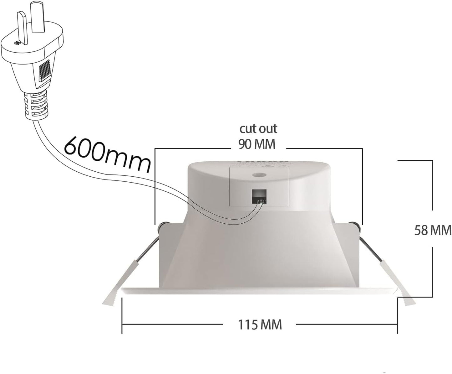 7Pandas Smart WiFi LED Recessed Downlight 90mm Cutout Ceiling Light Dimmable Color Changeable 2.4Ghz Only, Compatible with Alexa, Google Home No Hub Required (4 Pack)