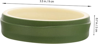 INOOMP Reptile Feeding and Watering Bowl Durable Plastic Reptile Dish with Non Slip Base for Tortoises Lizards and Snakes Easy to Clean Terrarium Accessory for Effortless Maintenance