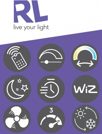 Sandfjord 30W 2700-6500K LED Ceiling Light with Fan Trio Lighting - R64122106