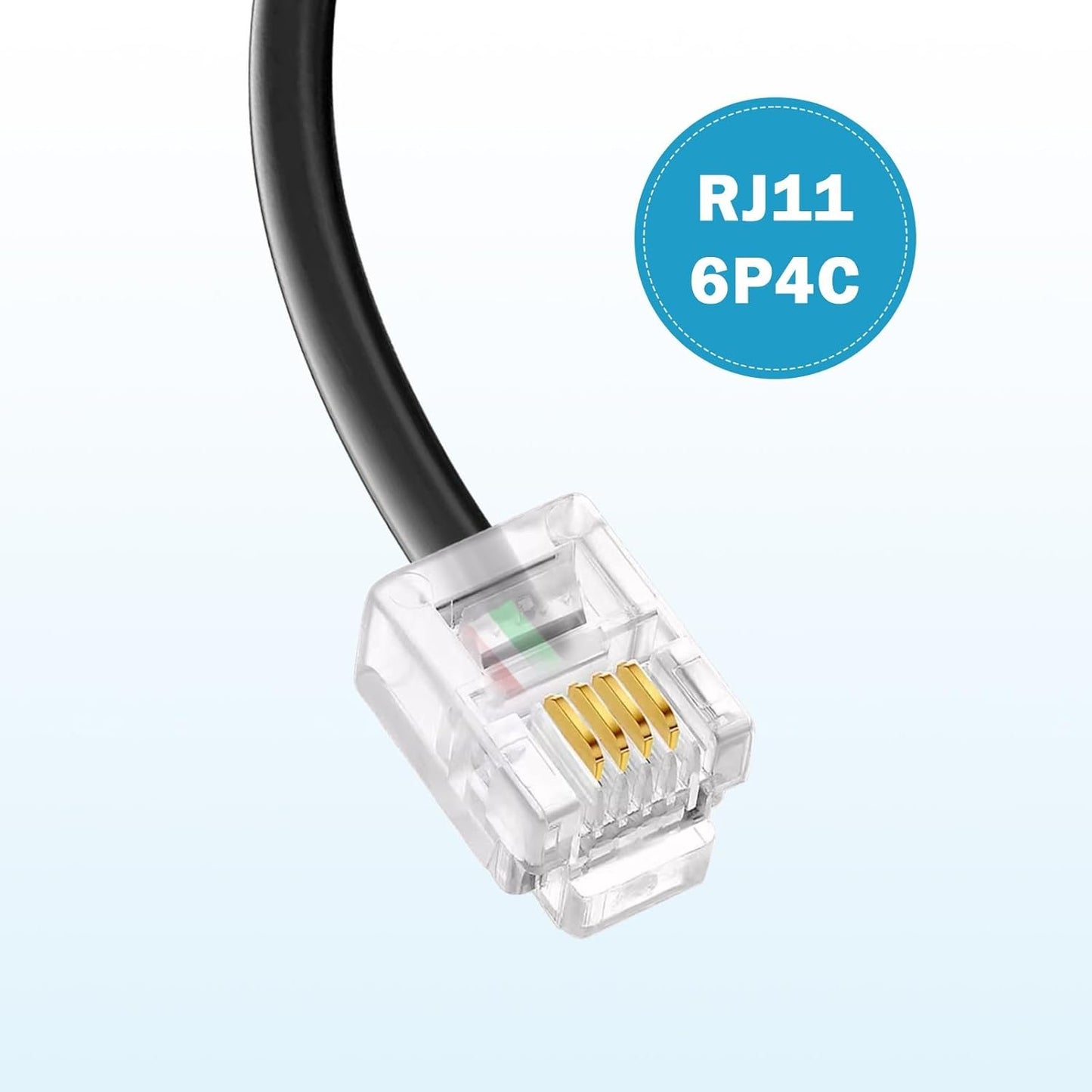 Rj11 To Usb Telephone Line Adapter, Rj11 6p4c Male To Usb Female Modem Converter, Used For Telephone Communication, Fax Machines, Modulation And Demodulation Adapters (Rj11 male to USB female30cm)