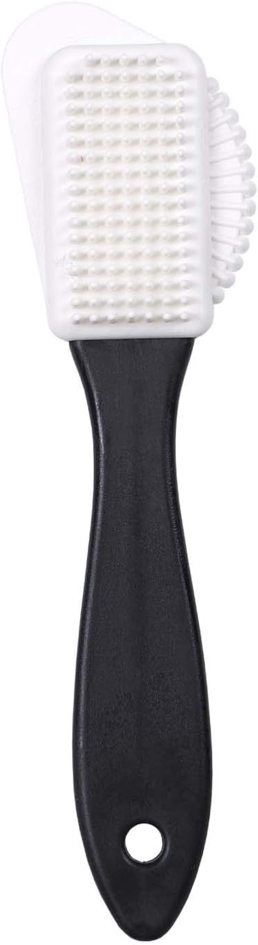 Kaps Quality Nubuck and Suede Multifunctional 4-Sided Cleaning Shoe Brush, Brass Bristle, Cleans and Gives Perfect Nap
