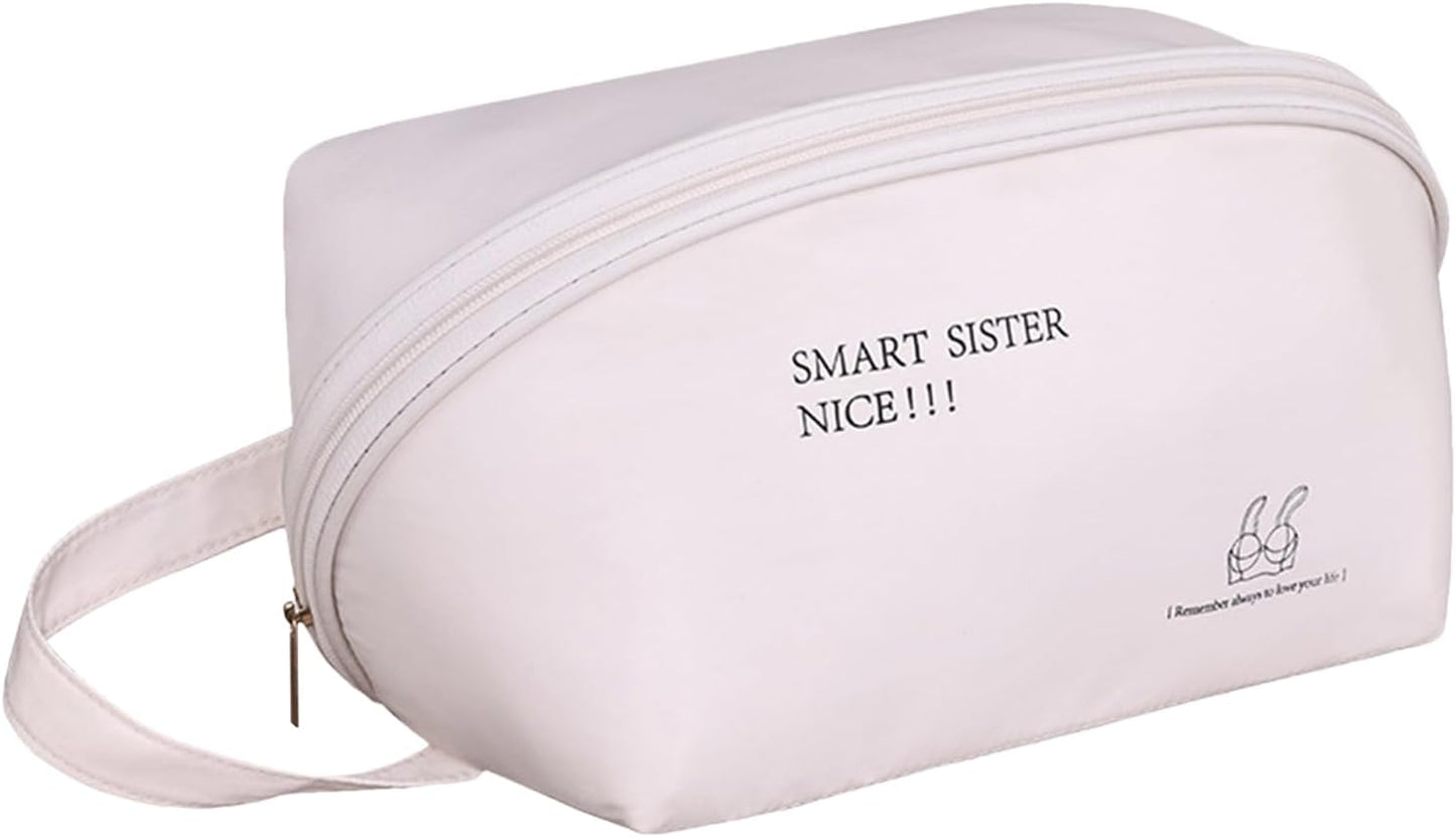 Underwear Organizer Bag, Portable Packing Cube, Multifunctional Clothes Storage Case for Bras, Underwear, Socks, Travel and Home Organization, Luggage, 5.12 x 9.84 x 5.12 in