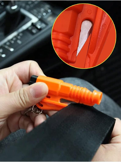 Taicols 6Pcs Car Window Breaker Keychain Window Breaker Seatbelt Cutter,6 Colors Car Escape Rescue Tool Keychain Glass Breaker Seatbelt Cutter Rescue Tool Glass Safety Tool Window Broken 3 in 1