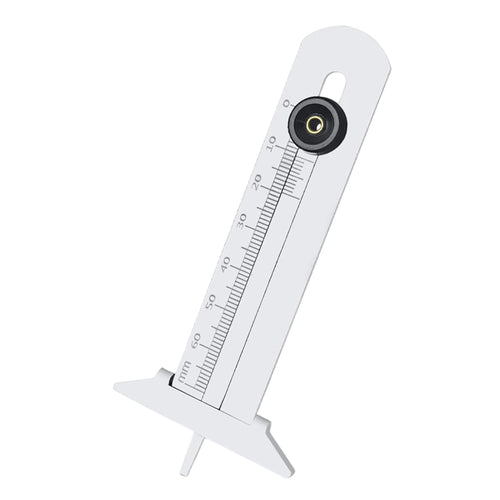 Tire Tread Depth Gauge, Heavy-Duty Motorcycle Tool, Stainless Steel Measuring Device, Precise Wear Monitoring, Compact Design, Ideal for Daily Maintenance, Vehicle Safety Checks