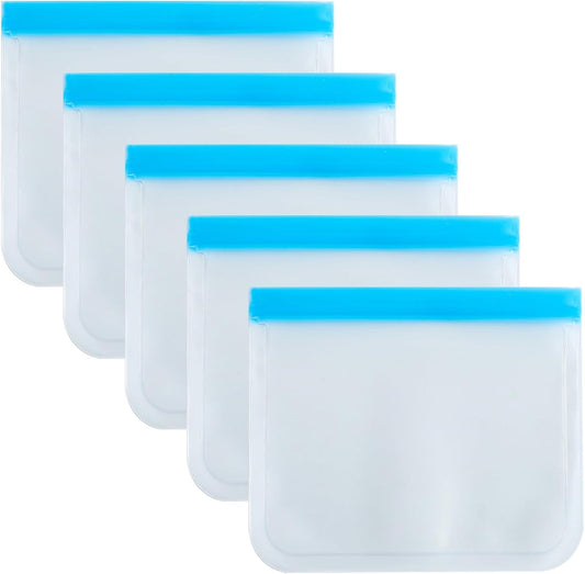 5 Pcs Clear Toiletry Bag, Airport Security Liquids Bags, Travel Accessories Makeup Bags Holiday Essentials Luggage for Men Women，Carry-On Waterproof Liquids Bag (No rope)