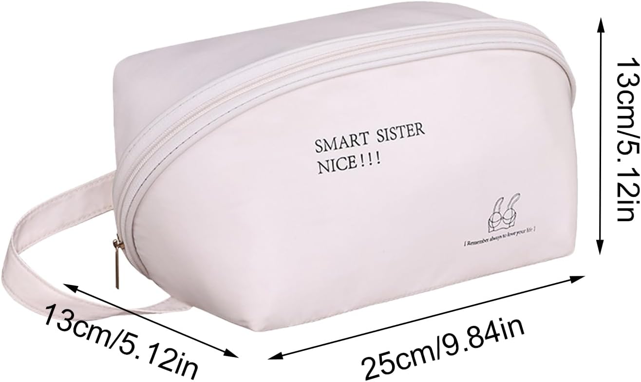 Underwear Organizer Bag, Portable Packing Cube, Multifunctional Clothes Storage Case for Bras, Underwear, Socks, Travel and Home Organization, Luggage, 5.12 x 9.84 x 5.12 in