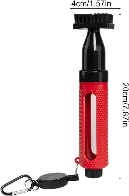 Golf Club Cleaner, Portable Brush, Multifunctional Cleaning Tool, ABS Waterproof Regripping Supplies, Essential for Practice Range and on-The-Go Maintenance, 20 x 4 cm