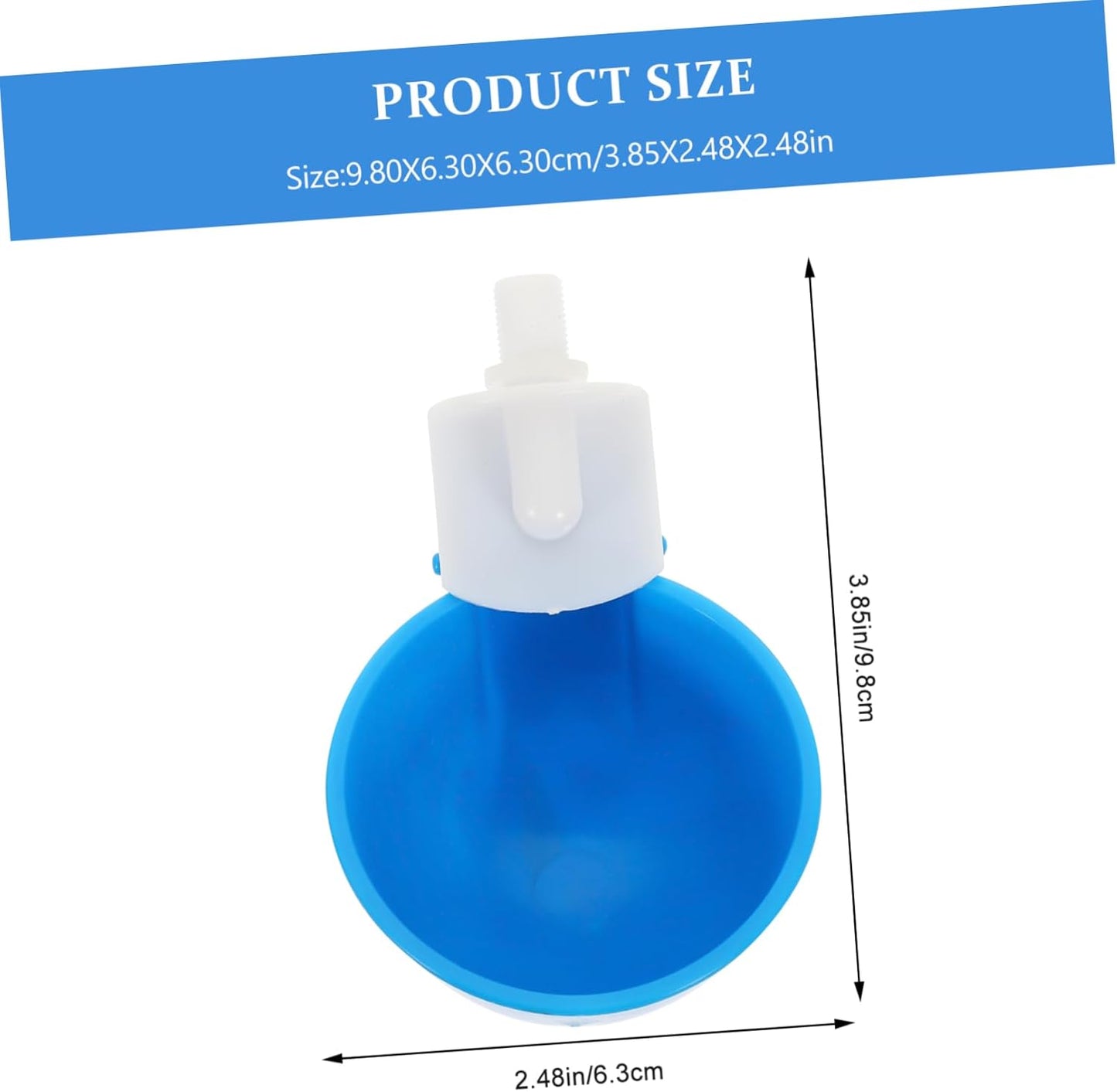TOYANDONA 5 Pezzi Tazza Abbeveratoio per Pollame da Design Resistente e Compatto per Galline e Uccelli Materiale e Facile da Utilizzare