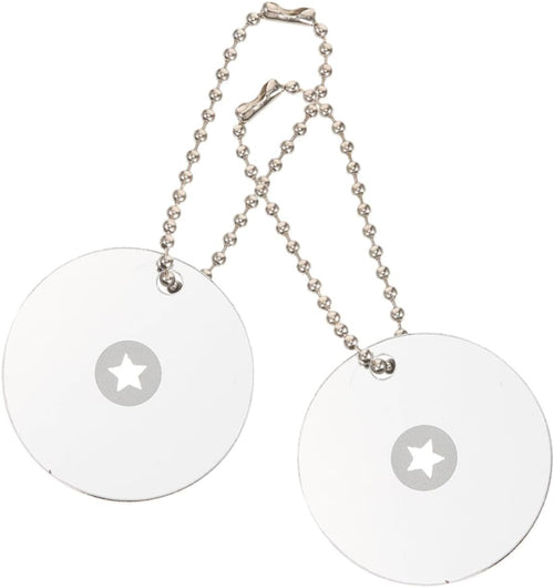 UKCOCO 2pcs Outdoor Survival Mirror Reflective Mirror for Camping Emergency Signaling Accurate Direction