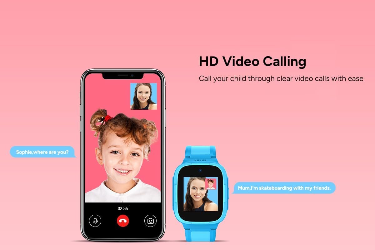 Kogan Kids 4G GPS Smart Watch with Video Calling (Blue) - KAKID4GWTBA