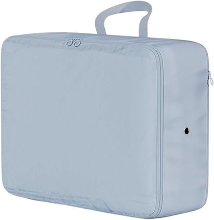 Baskets for closet organization Large Travel Compression Packing Box Portable Luggage Clothes Storage Bag Waterproof Drawer Bag(Blue,M36x26x10cm)