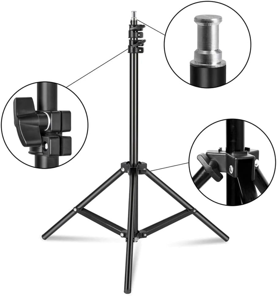 Vivider (TM) 2PCS Softbox Photography Continuous Lighting Kit 150W 5500K Bulbs 20"X28" Professional Photo Studio Equipment with 2M Adjustable Stand CFL Bulb for Video Filming Portraits