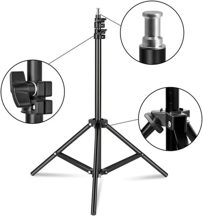 Vivider (TM) 2PCS Softbox Photography Continuous Lighting Kit 150W 5500K Bulbs 20"X28" Professional Photo Studio Equipment with 2M Adjustable Stand CFL Bulb for Video Filming Portraits