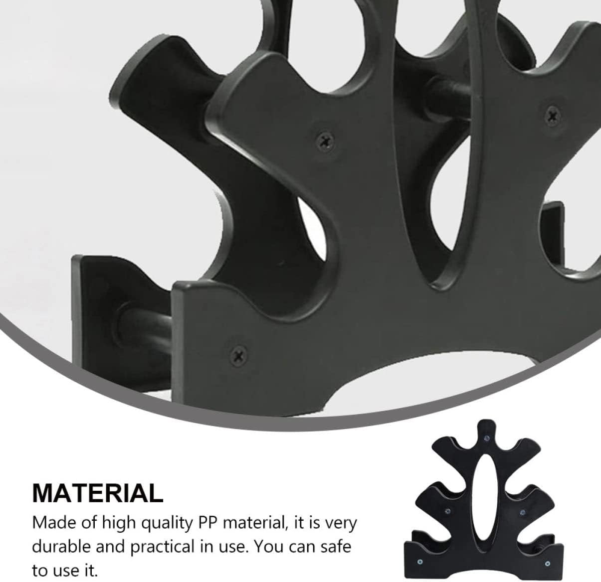 BESPORTBLE 3 Tier Dumbbell Rack: Tree Shape Dumbbell Storage Rack for Home Gym, Exercise