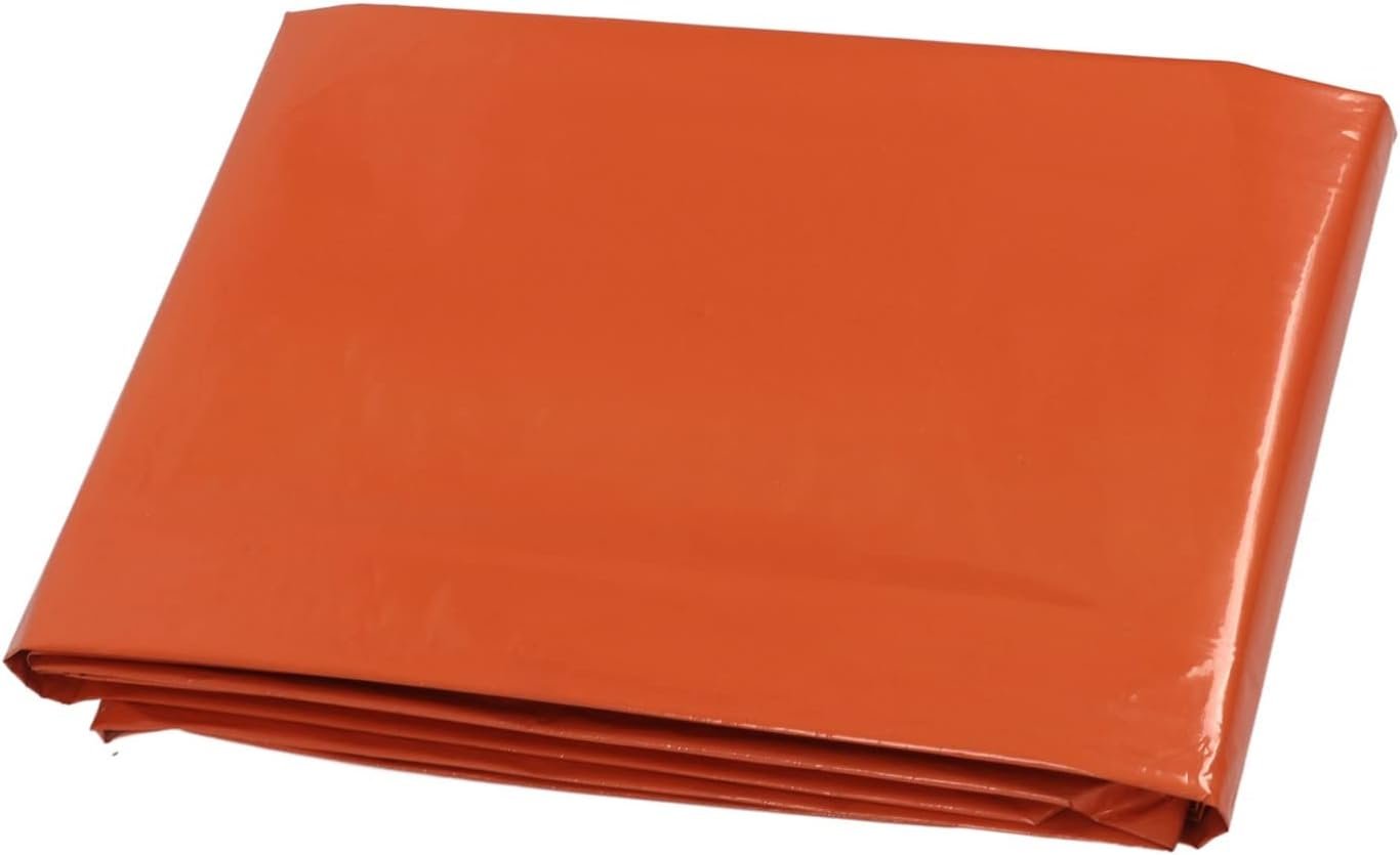 Survival Tent, Emergency Shelter Camping Tent with High Performance PE Aluminum Film for Outdoor Emergency (Orange Tent with Storage Bag)