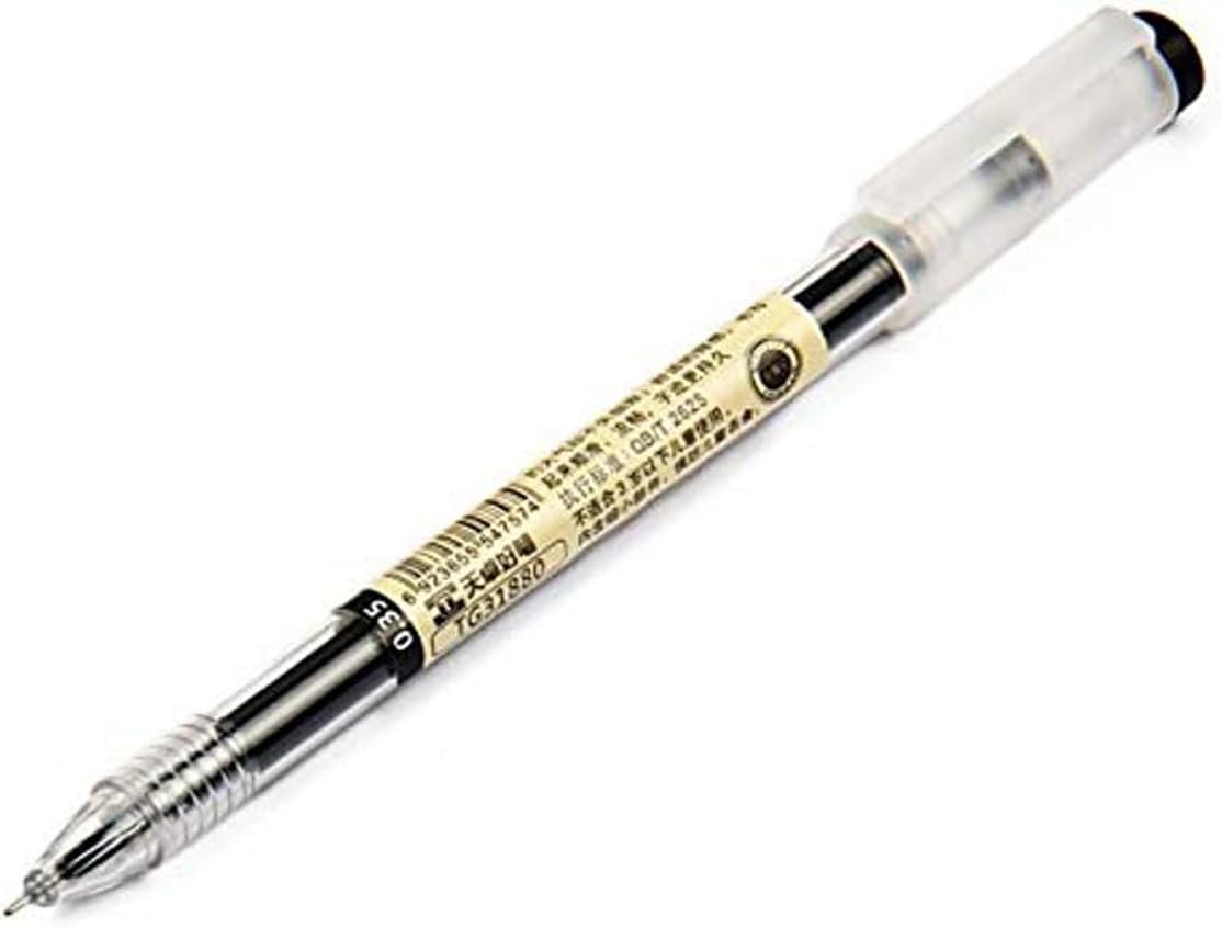 BEMLP Gel Ink Pen Extra Fine Point Pens Ballpoint Pen 0.35mm Black for Japanese Office School Stationary Stationery Supply 12 Pieces