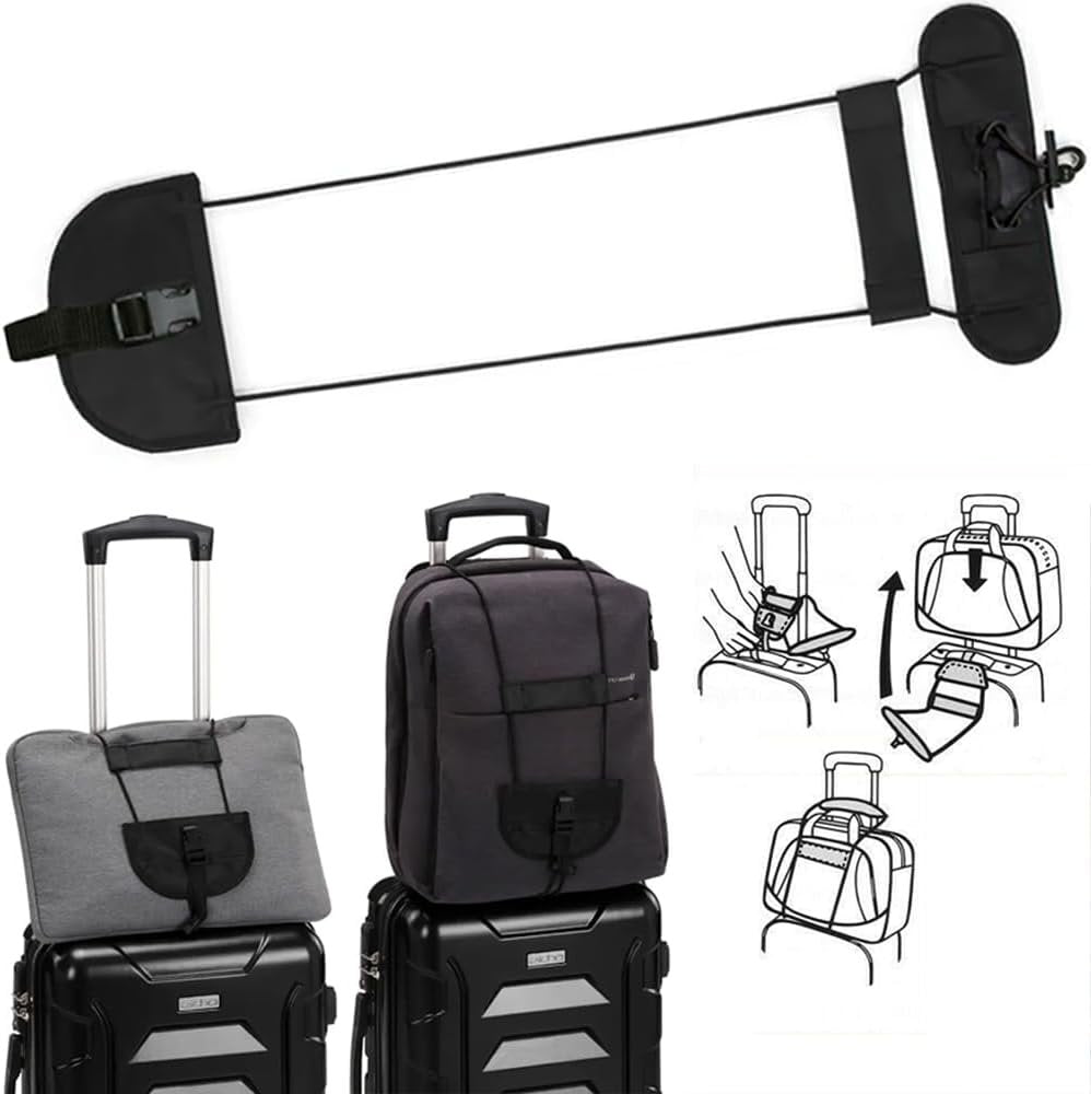 Travel Luggage Suitcase Adjustable Tape Belt Add A Bag Strap Carry On