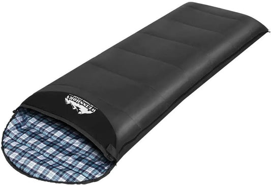 Weisshorn Sleeping Bag, Single Double Camping Bags 3 Season Warm Portable Water Resistant Lightweight Thermal Outdoor Gear Tent for Hiking Travel Backpacking, Adjustable Strap Compression Sack