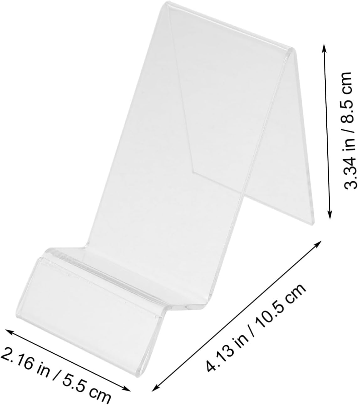 ZUNOXAZ 5Pezzi Espositore Acrilico Trasparente per Scrivania Design Compatto e Resistente per Negozi e Esposizioni