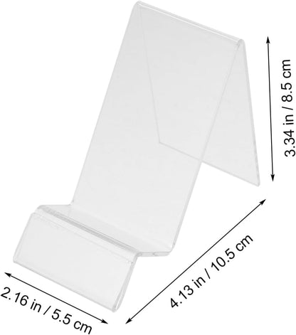 ZUNOXAZ 5Pezzi Espositore Acrilico Trasparente per Scrivania Design Compatto e Resistente per Negozi e Esposizioni