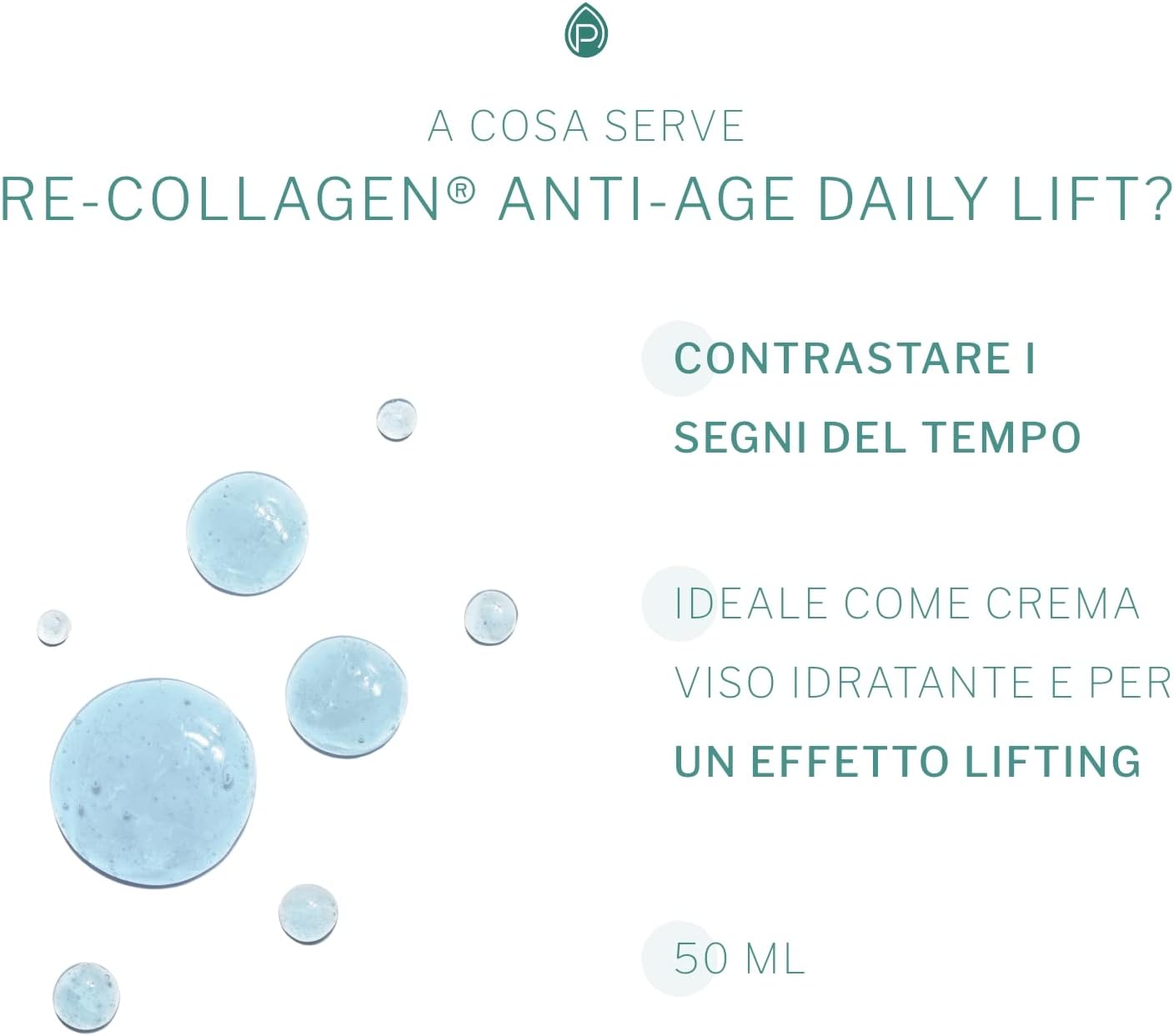 Re-Collagen Anti-Age Daily Lift Face Cream - ABC COMPLEX with Hyaluronic Acid - Anti Aging, Collagen - 50ml
